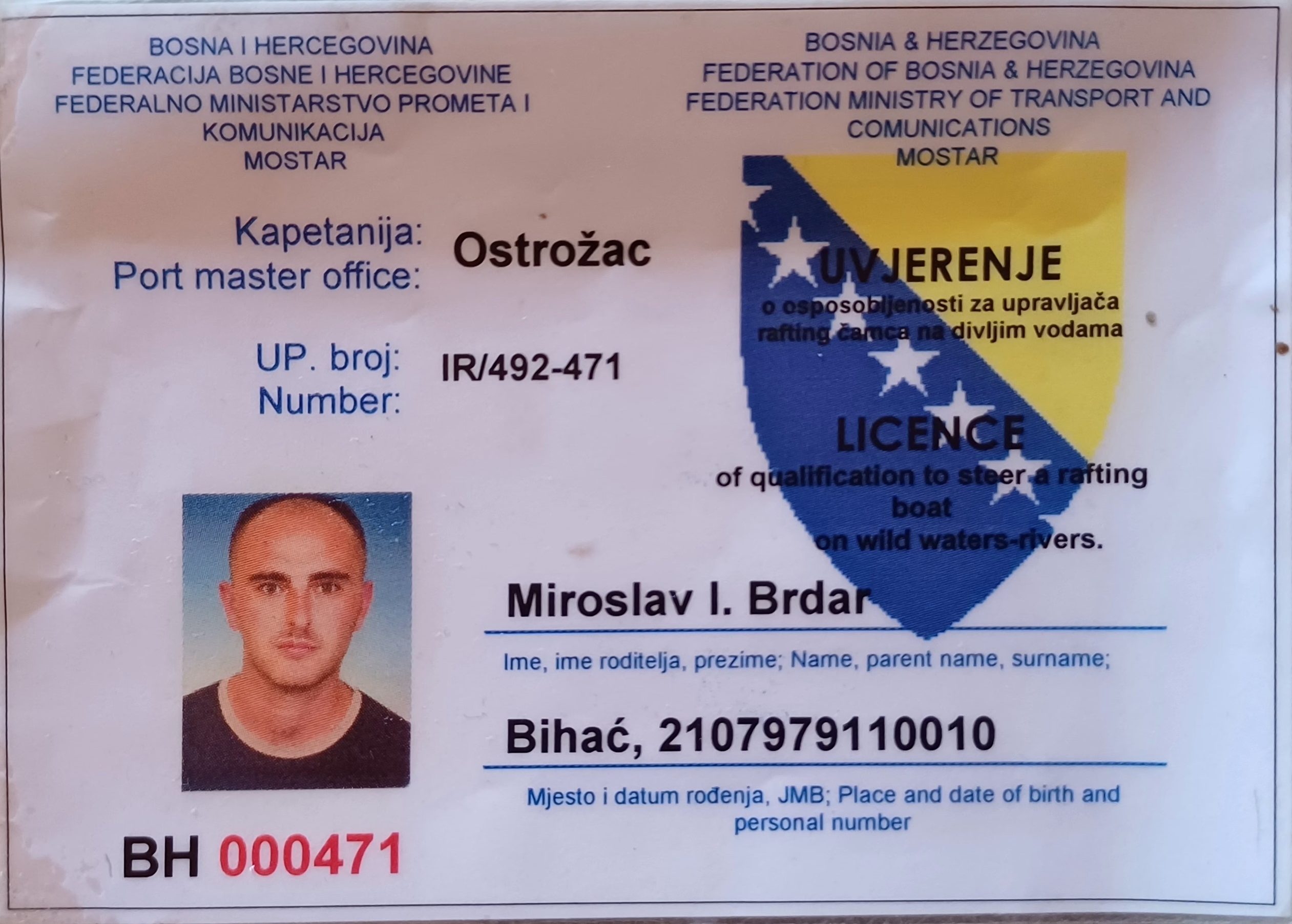 bh dozvola rafting
